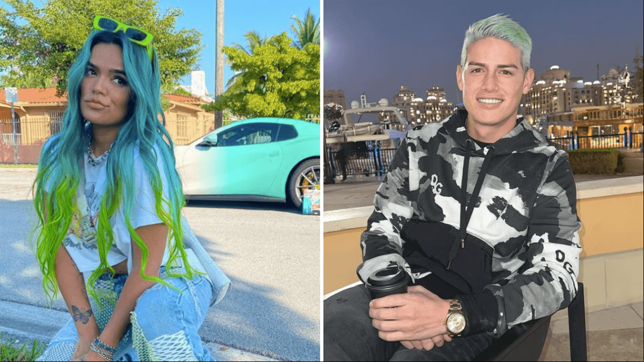 Karol G y James Rodríguez