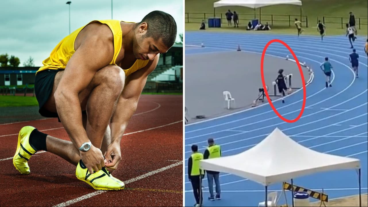 Joven compite en carrera y aparatoso tropezón le quita el primer lugar: se viraliza en TikTok
