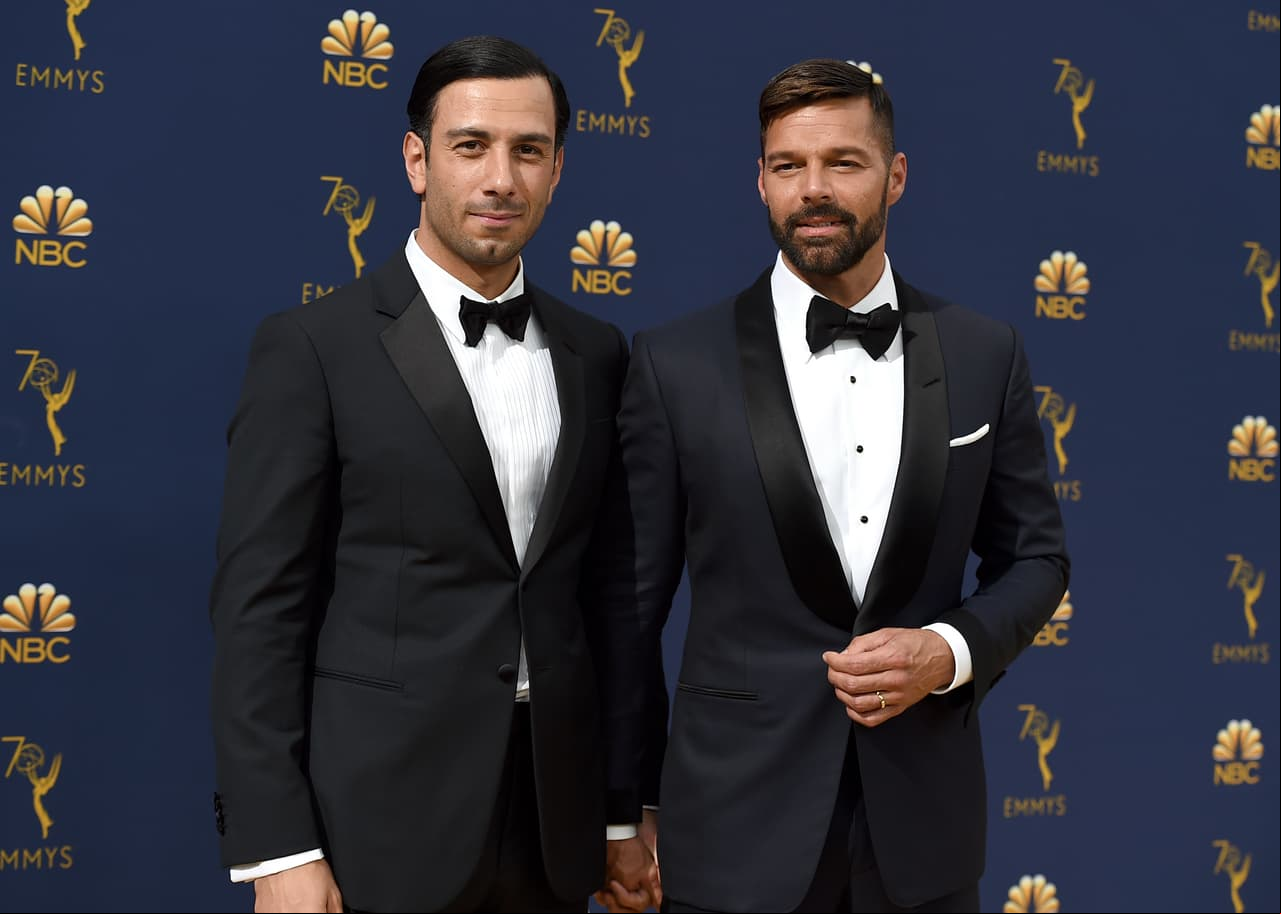 Ricky Martin acudió con su esposo, Jwan Yosef