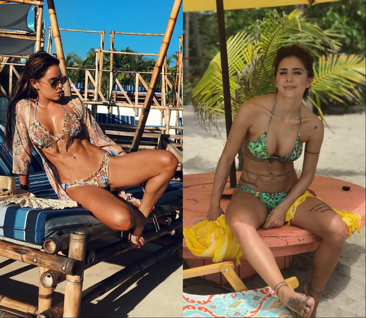 Tanto Sara como Greeicy reciben miles de piropos por sus encantos