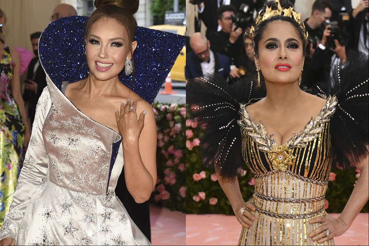 Thalía y Salma Hayek: ¿una supuesta enemistad? Lo que hay detrás de su reencuentro en MET Gala