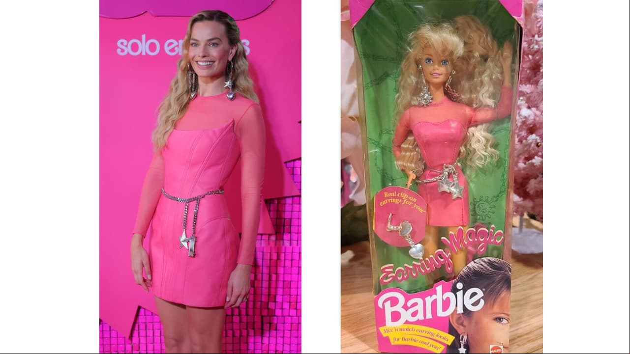 Margot Robbie se viste como la muñeca Barbie