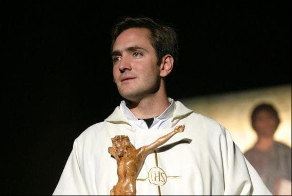 Alberto Mayagoitía en el monólogo religioso titulado 'Mi Cristo roto'.
