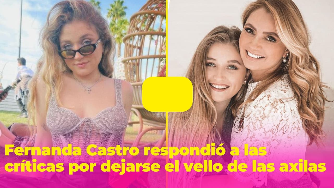 Fernanda Castro respondió a las críticas por dejarse vellos en las axilas (no se depiló varios meses)