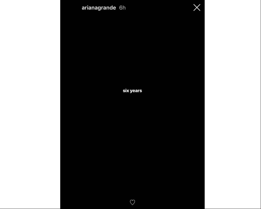 Mensaje de Ariana Grande refiriéndose a su exnovio Mac Miller