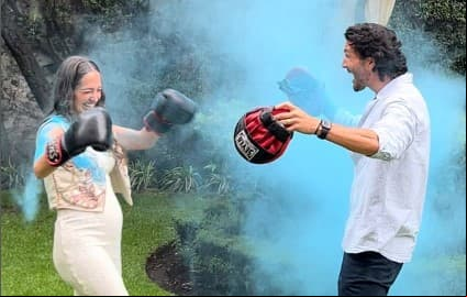 Chris Pazcal y su esposa Ana Gallo