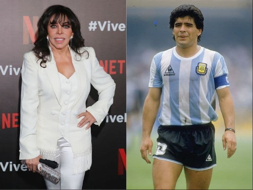 Verónica Castro por fin confiesa si le gustaba Maradona y recuerda cómo conoció al exfutbolista