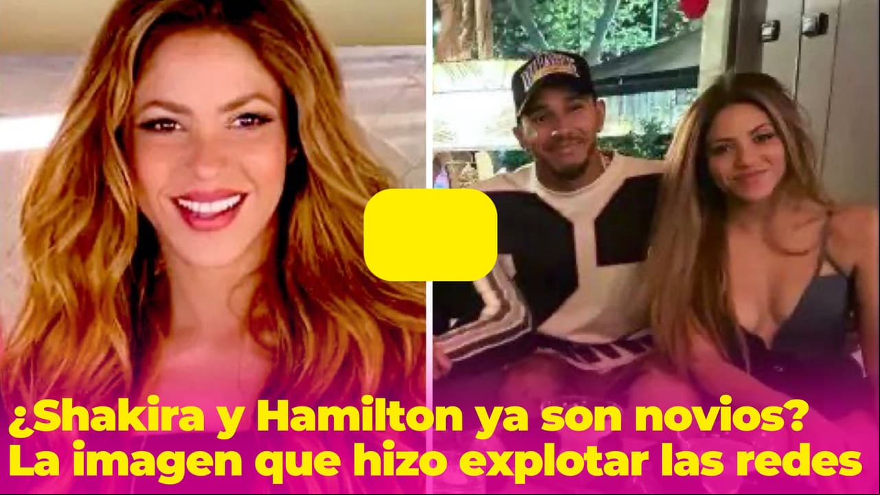¿Shakira y Lewis Hamilton ya son novios? Él la tomó de la cintura y la imagen hizo explotar las redes