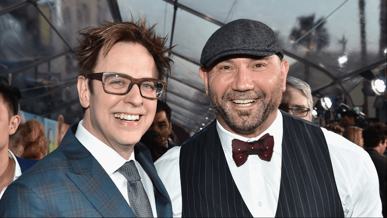 Dave Bautista y James Gunn
