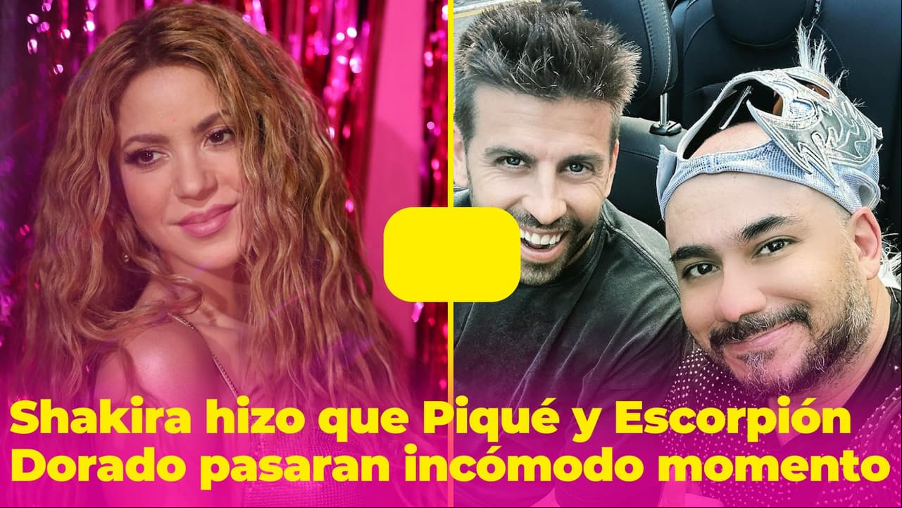 Shakira hizo que Piqué y Escorpión Dorado pasaran un incómodo momento en su entrevista: esto pasó