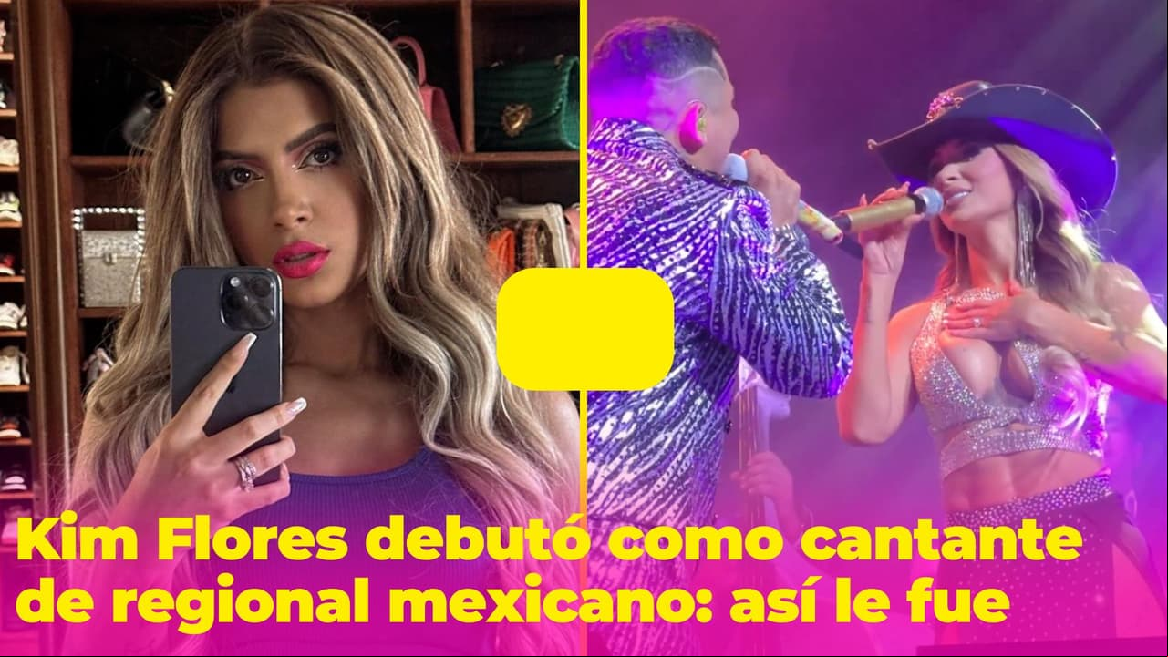 Kimberly Flores ignora las burlas y debuta como cantante de regional mexicano: así le fue en el escenario