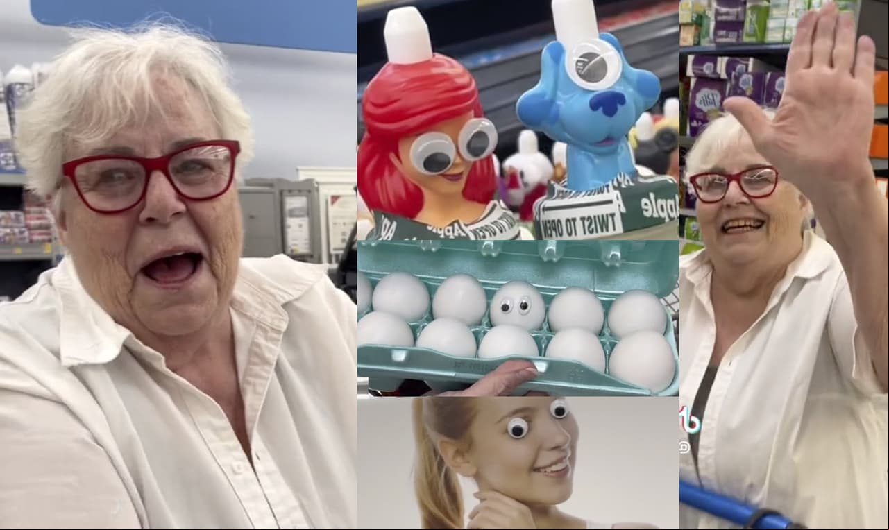 Abuelita provoca risas y ternura por hacer cómplice a su nieta de esta broma viral