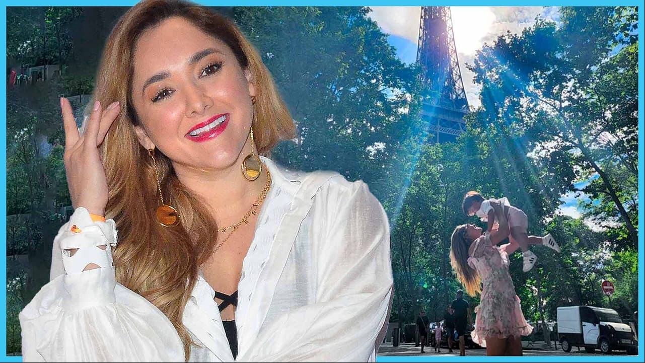 Sherlyn, por segunda vez en el año, se lleva a su hijo de vacaciones a París