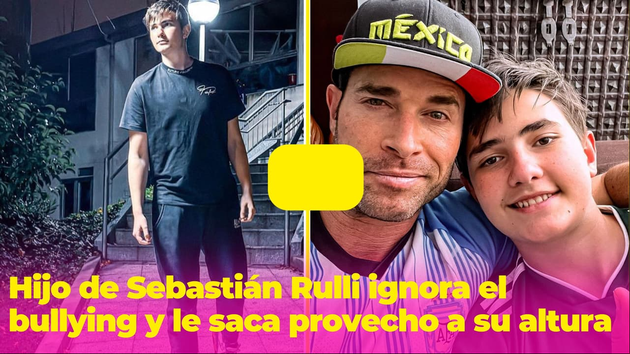 Hijo de Sebastián Rulli ya sabe cómo callar a los 'haters' que lo critican por su gran altura