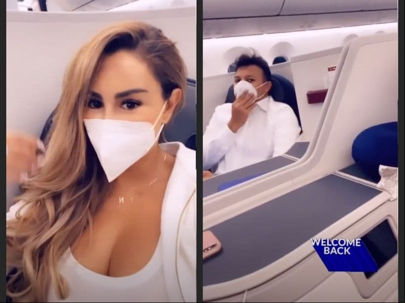 Aunque Ninel Conde no detalló cuántos días estuvieron en Estambul, sí documentó en redes sociales el vuelo de regreso, donde aprovechó para hacer un guiño a los rumores de la supuesta crisis económica por la que atraviesa.