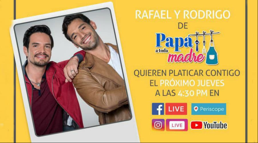 Rafael y Rodrigo a través de Facebook Live