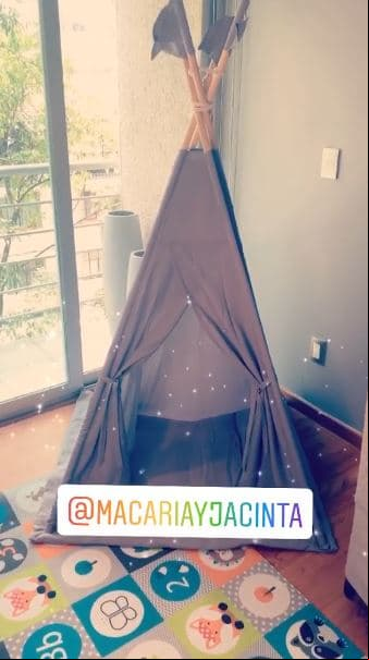 "El tepe les encanta a los niños porque es como una casita de acampar, aún me falta ponerle algunos juguetes", dijo la actriz de 'Corona de lágrimas' y 'La jefa del campeón'.
