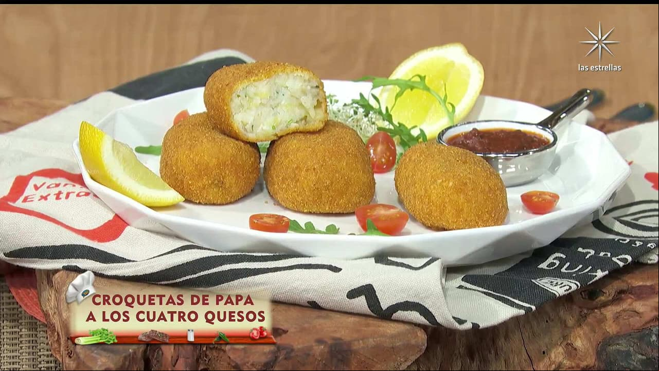Receta original: ‘CROQUETAS DE PAPA A LOS CUATRO QUESOS’