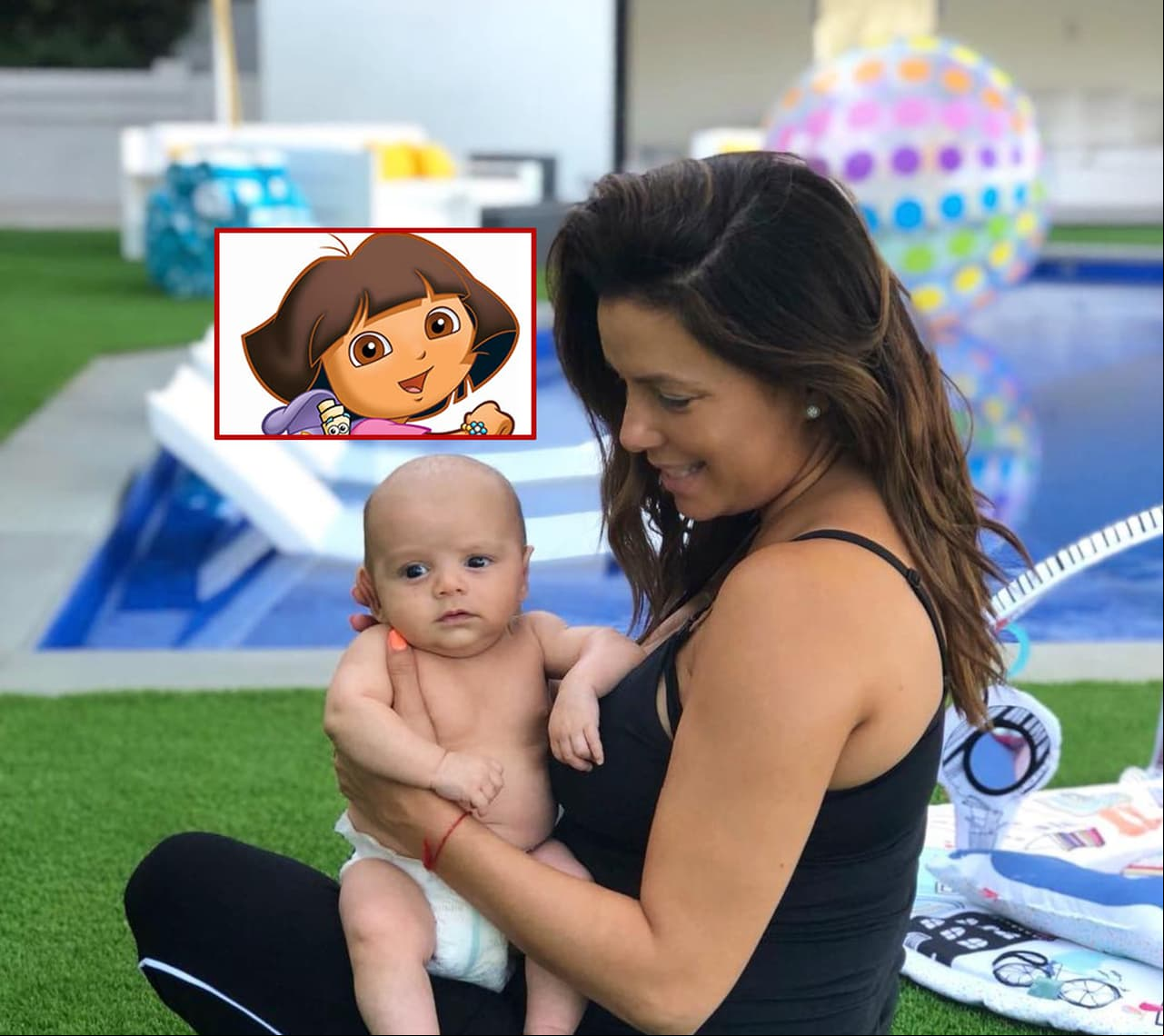 Eva Longoria viaja con su bebé al rodaje de ‘Dora la Exploradora’