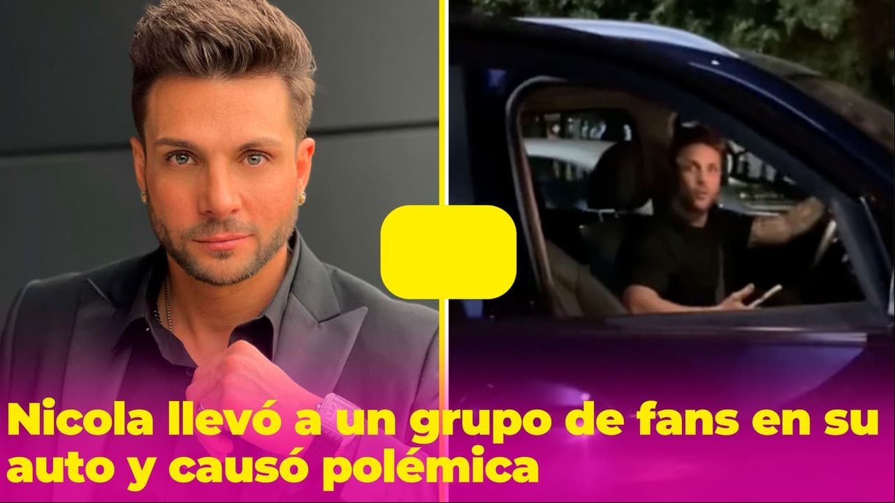 Nicola le dio un 'aventón' a sus fans y el Internet debate si fue peligroso o no subirse a su auto