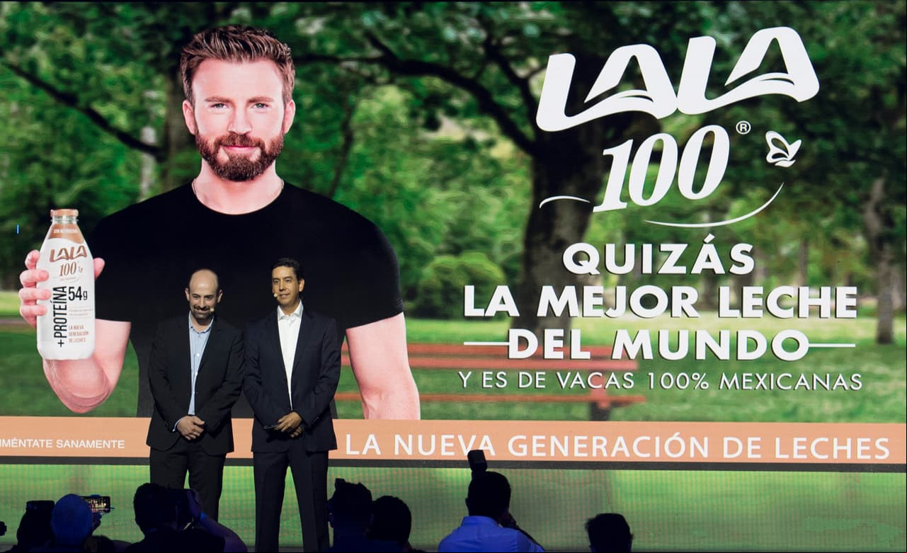 El famoso Chris Evans es la imagen de la nueva generación de leches Lala 100