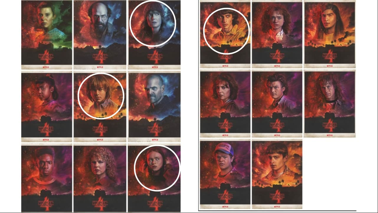 Posters Stranger Things compilación netflix