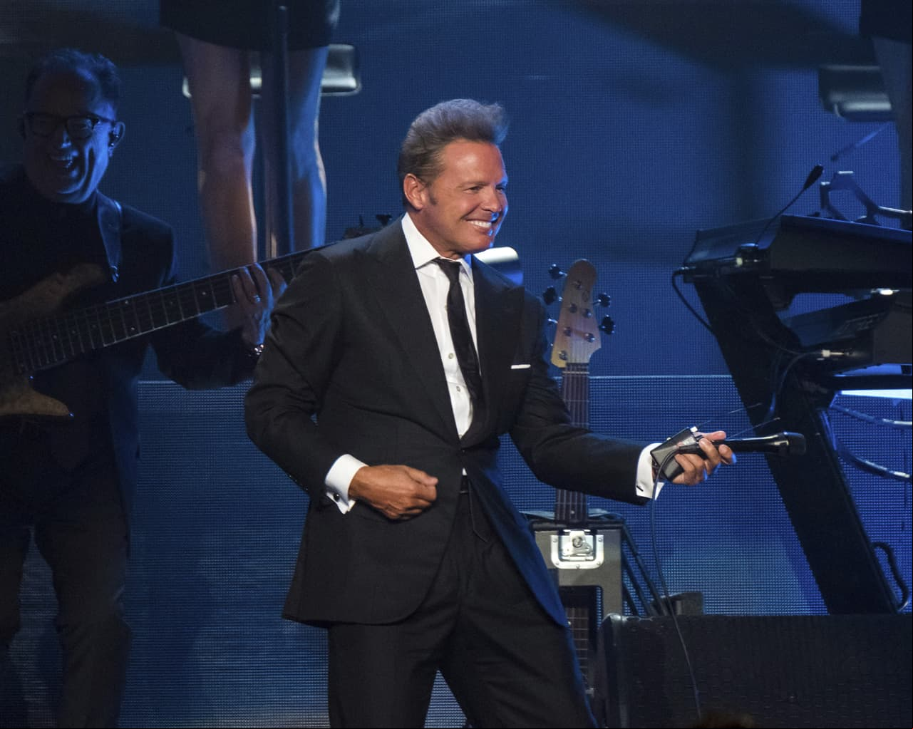 Luis Miguel en uno de sus conciertos en Nueva York