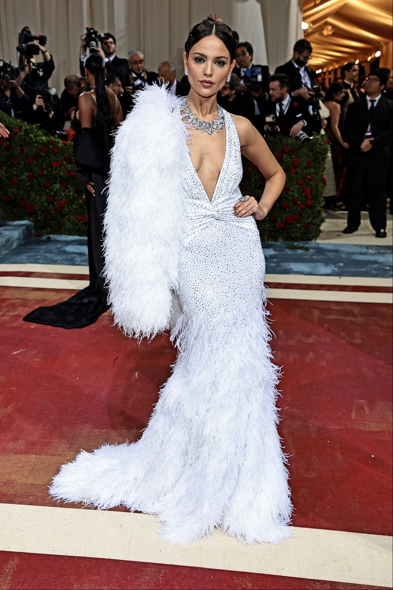 NEW YORK, NEW YORK - MAY 02: Eiza González attends The 2022 Met Gala Celebrating "In America: An Anthology of Fashion" at The Metropolitan Museum of Art on May 02, 2022 in New York City. (Photo by Dimitrios Kambouris/Getty Images for The Met Museum/Vogue)