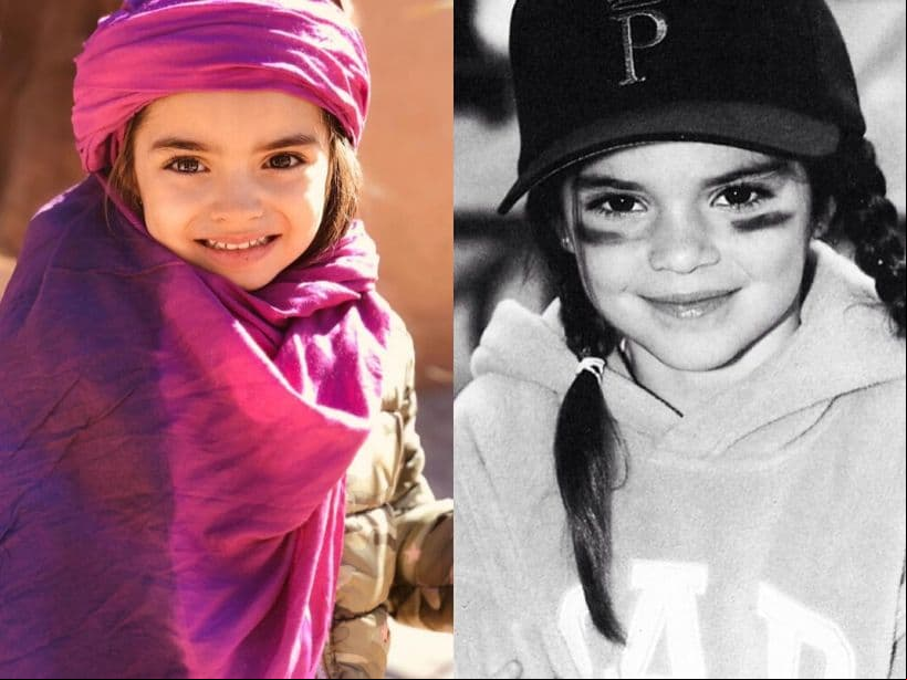 Su pequeña hermana Aitana también ha llamado la atención por lucir idéntica no solo a Aislinn y a su abuela paterna Silvia Derbez; también porque tiene mucho parecido ni más ni menos que con Kendall Jenner.