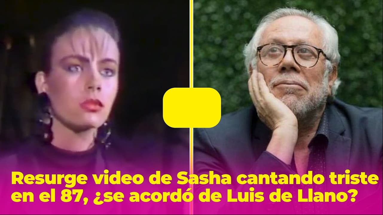 Resurge video de Sasha Sökol triste cantando con Pandora en el 87, ¿se acordó de Luis de Llano?