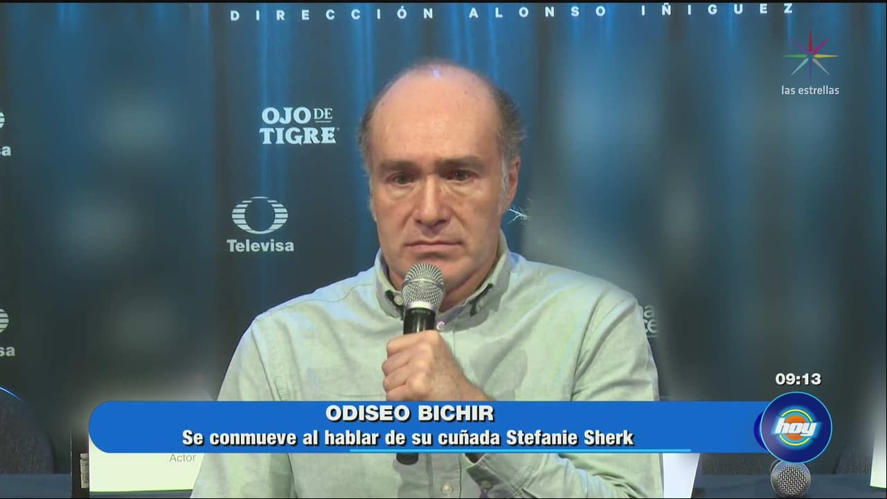 Odiseo Bichir se conmueve al hablar de su cuñada Stefanie Sherk