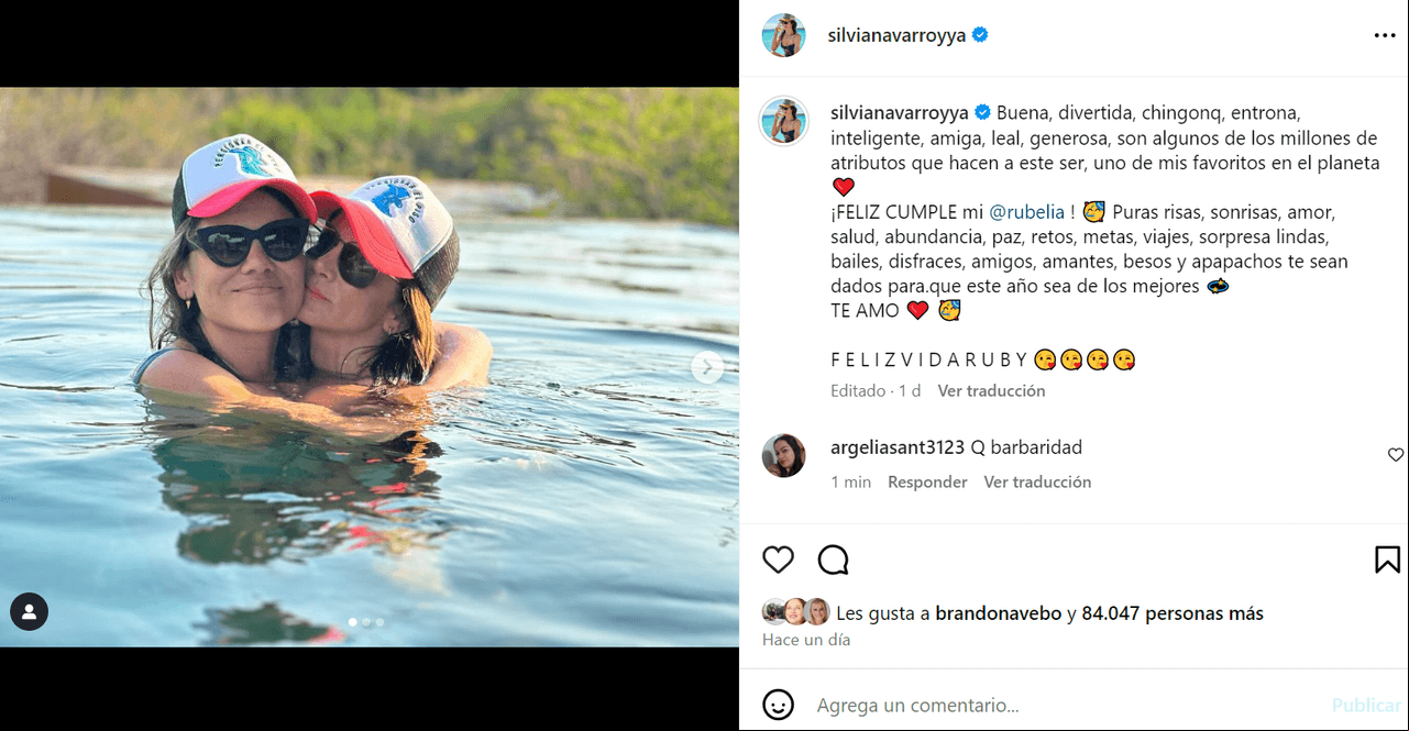 Esta fue la publicación que desató rumores sobre Silvia Navarro