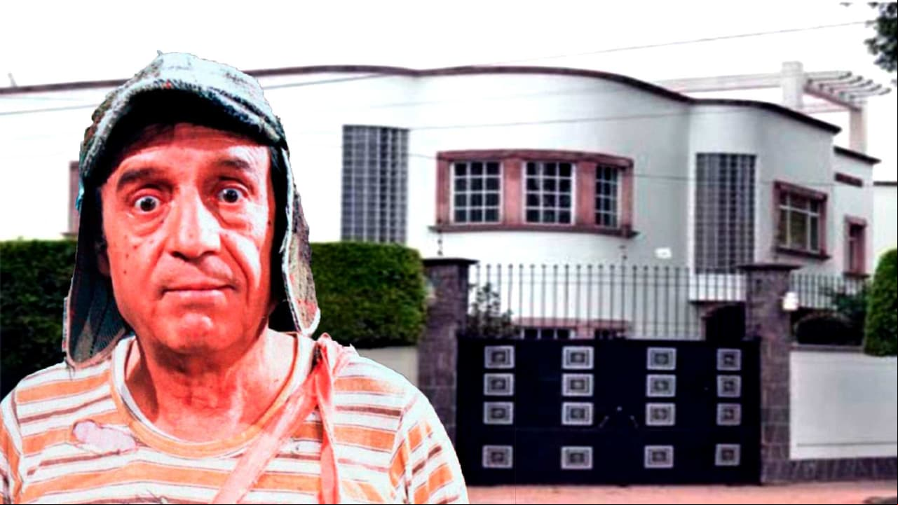 Así luce la enorme mansión de Chespirito que, según los vecinos, está embrujada