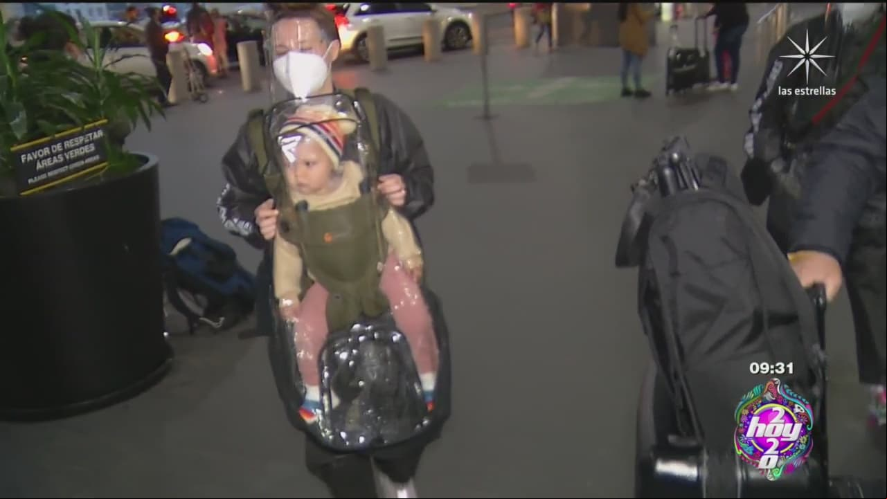 Joy Huerta dejó ver que protege a su hija Noah con todas las medidas de seguridad