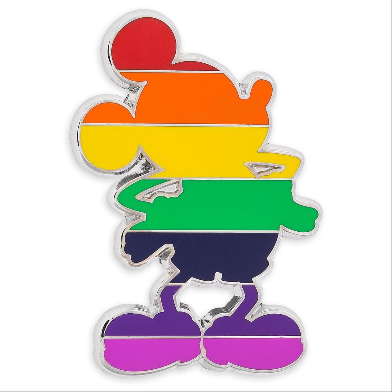 Mickey se viste de los colores de la bandera gay