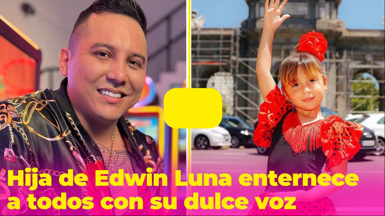 La pequeña hija de Edwin Luna se prepara para ser cantante como su papá
