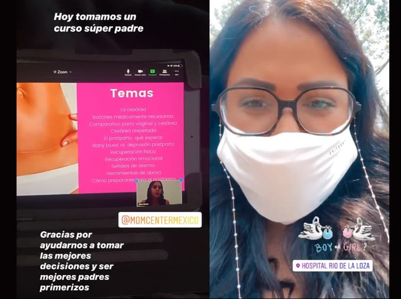 Mariana Echeverría se prepara para su parto
