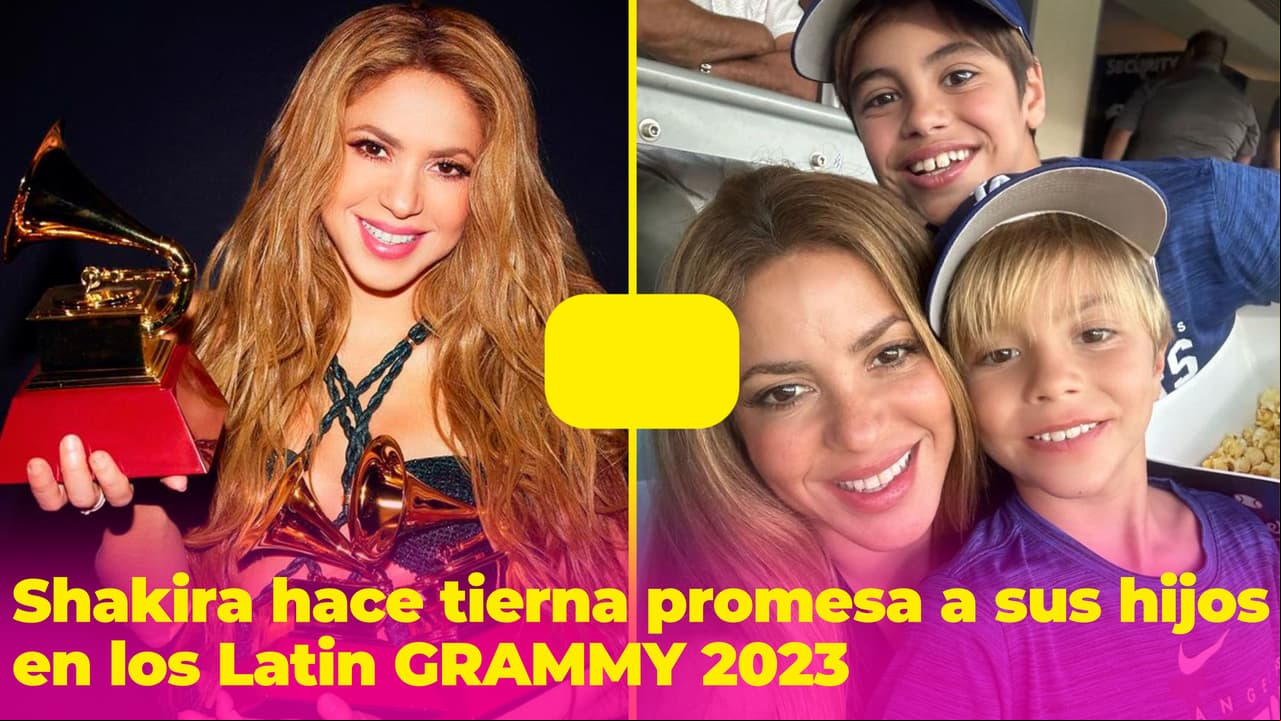 Shakira les hizo una hermosa promesa a sus hijos en los Latin GRAMMY 2023 (prepárate para llorar)