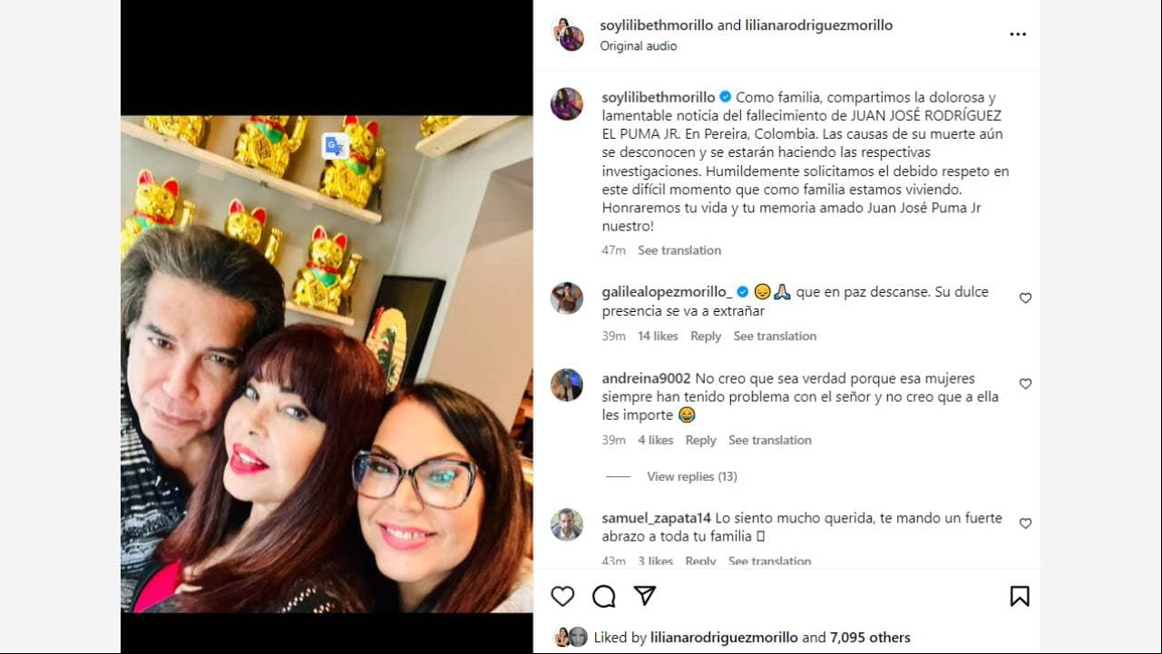 Muere el presunto hijo de José Luis Rodríguez 'El Puma'
