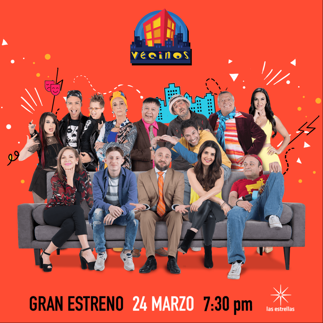Vecinos llega a Las Estrellas el domingo 24 de marzo a las 19:30 horas.