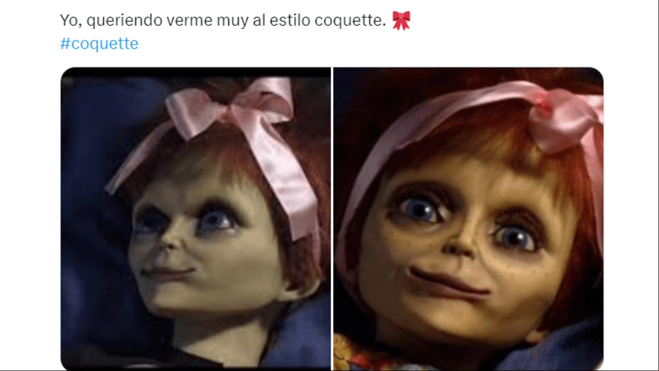 Memes de la tendencia 'coquette'.