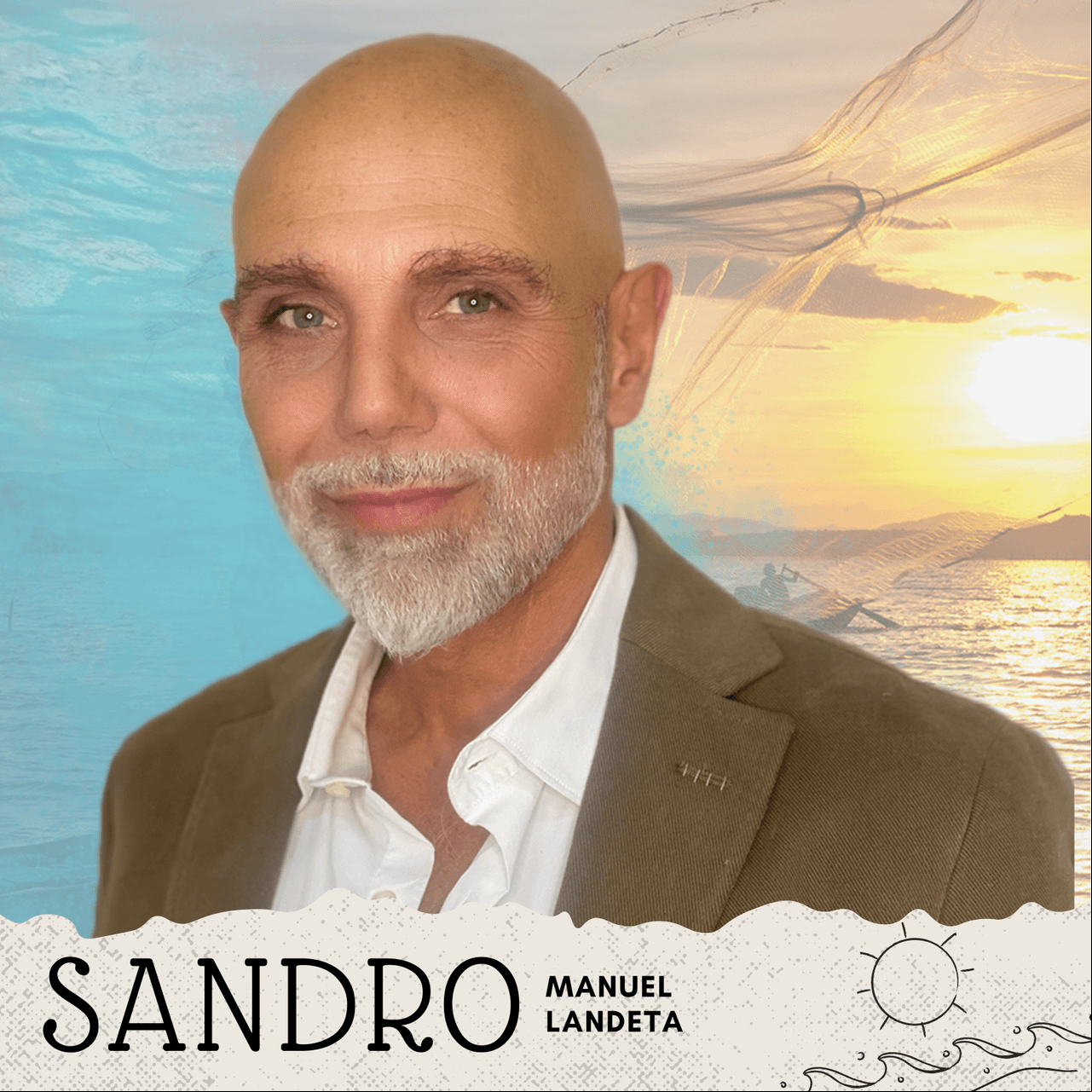 Manuel Landeta es 'Sandro Santillana', un ingeniero civil, noble, quien se dejó llevar por la pasión de 'Mirta' hasta hacerla su esposa, sin imaginarse que su matrimonio no sería tan bueno como él pensaba.