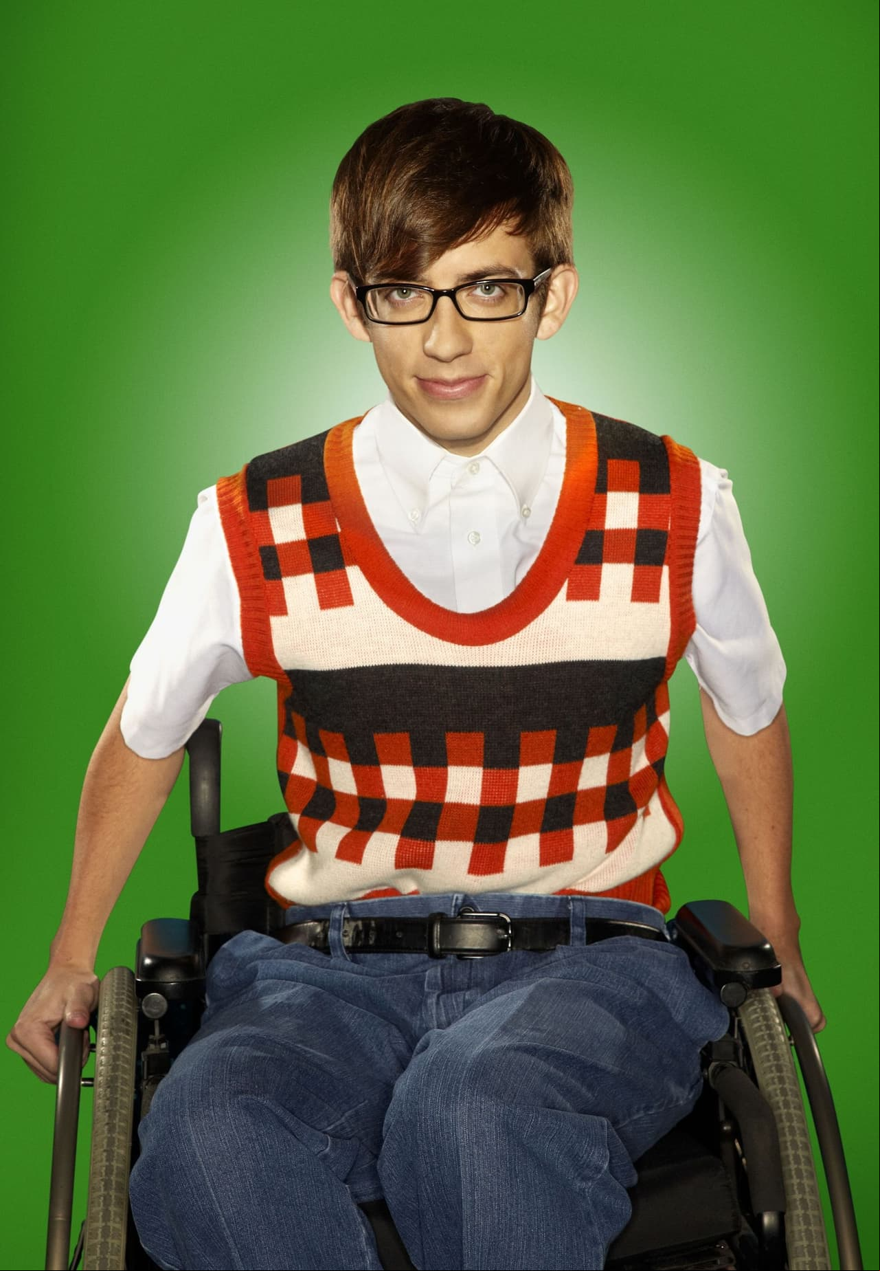 Kevin McHale en la serie 'Glee'
