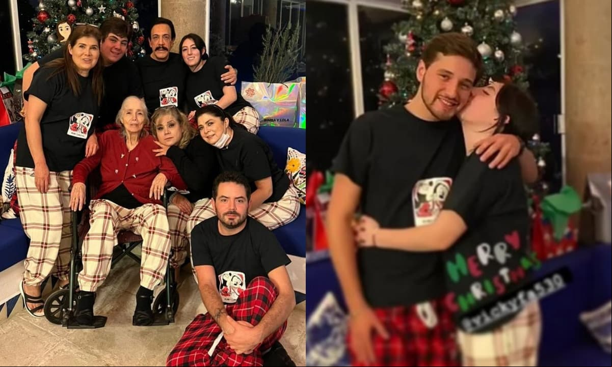 José Eduardo Derbez posó como nunca antes junto a su padrastro y medios hermanos