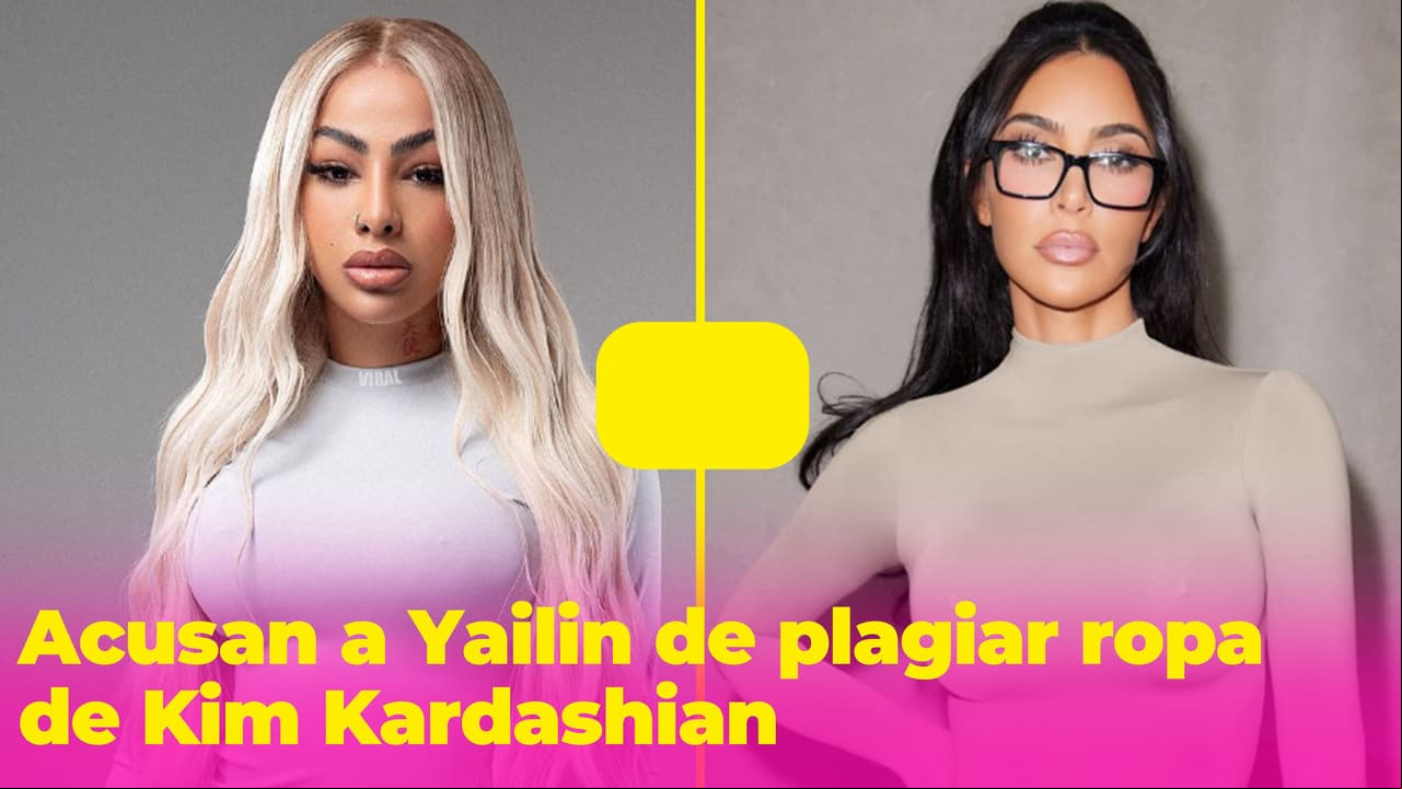 Tunden en redes a Yailin por su nueva línea de ropa y la acusan de plagiar a Kim Kardashian