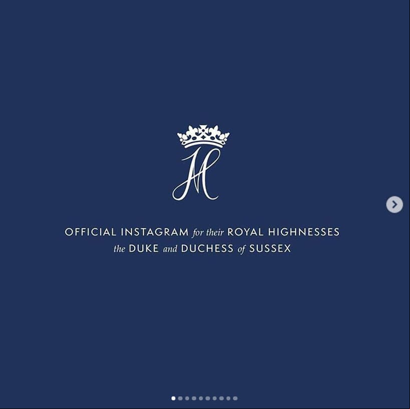 Los duques de Sussex consiguieron 1.7 millones de seguidores en menos de 24 horas.