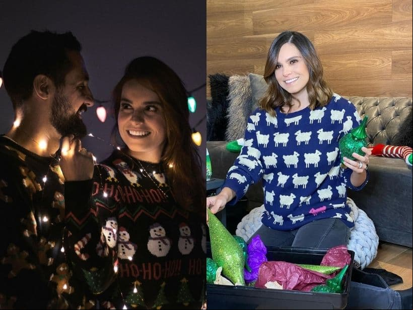 A punto de convertirse en mamá por segunda ocasión, Tania Rincón presumió su pancita de embarazo en un suéter temático, aunque con ayuda de un TBT también recordó el atuendo que usó a juego con su esposo en años anteriores.