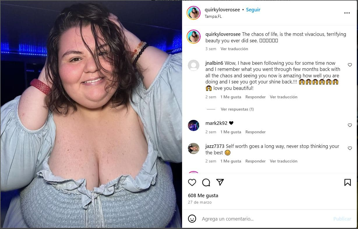 Rosie Jean modelo plus size