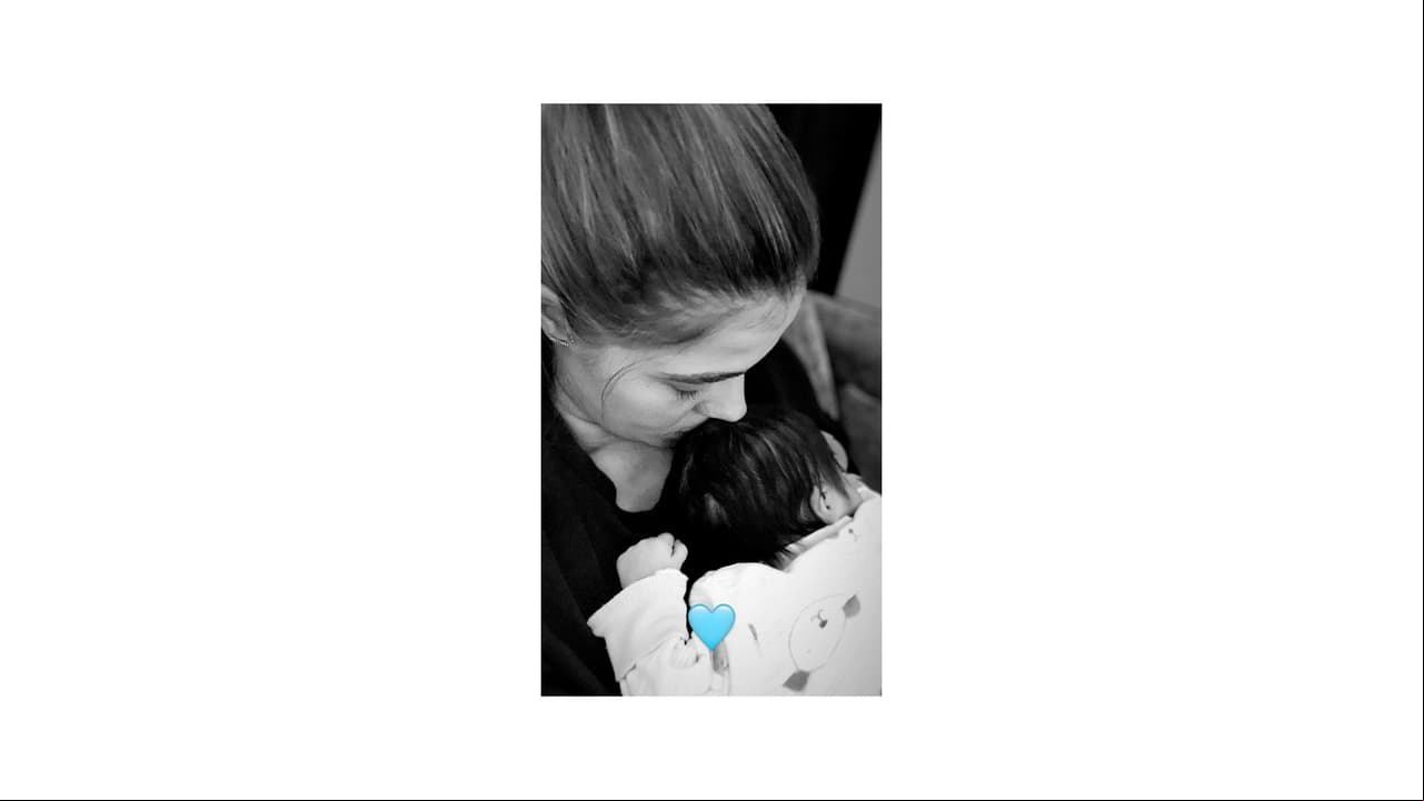 Thuany Martins publicó una nueva fotografía de Mateo, su segundo hijo.
