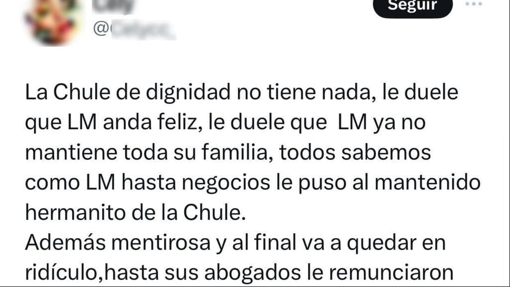 Este es uno de los mensajes en los que se ha criticado duramente a Aracely Arámbula tras la entrevista que ella concedió en España.